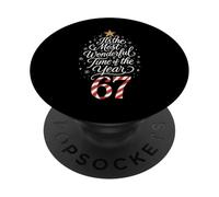Six Seven Meme It's The Most Wonderful Time 67 Natale natalizio PopSockets PopGrip Adesivo