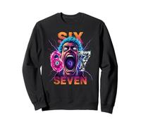 Six Seven Meme Shirt - Divertente 67 Viral Graphic Tee Felpa