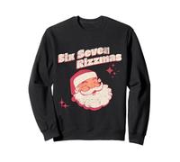 Six Seven Rizzmas Funny Christmas 2025 Xmas Retro Santa 6 7 Felpa