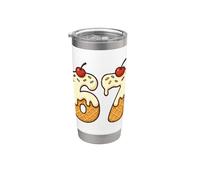 Six Seven Vanilla Ice Cream Cone 6 7 Meme Internet Bicchiere termico in acciaio inox doppia parete