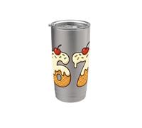 Six Seven Vanilla Ice Cream Cone 6 7 Meme Internet Bicchiere termico in acciaio inox doppia parete