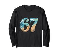 Six SSix Seven Beach Summer Waves Fun Ragazze Bambini Uomo Maglia a Manica