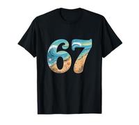 Six SSix Seven Beach Summer Waves Fun Ragazze Bambini Uomo Maglietta