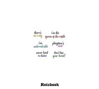 Six The Musical Quotes Notebook: Wide Ruled Composition Book: 6" x 9" Lined Paper Journal, 110 Pages