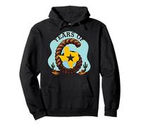 Six Years of Lone Star Divertente Regalo di Compleanno Texas Felpa con Cappuccio, Unisex per Adulti, Nero, L