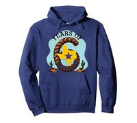 Six Years of Lone Star Divertente Regalo di Compleanno Texas Felpa con Cappuccio, Unisex per Adulti, Navy, M
