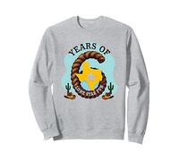 Six Years of Lone Star Divertente Regalo di Compleanno Texas Felpa, Unisex per Adulti, Grigio Melange, S