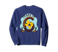 Six Years of Lone Star Divertente Regalo di Compleanno Texas Felpa, Unisex per Adulti, Navy, XXL