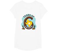 Six Years of Lone Star Divertente Regalo di Compleanno Texas Maglietta, Ragazze, Bianco, L