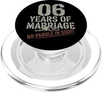 Six Years Of Marriage 6 year wedding anniversary PopSockets PopGrip per MagSafe