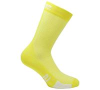 SIX2 CALZA LEGGERA CON INSERTI MESH YELLOW TOUR/WHITE - III