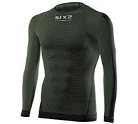 SIX2 Dark Green-XS, T-Shirt ml Unisex Adulto