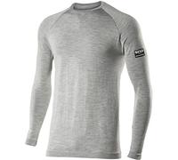 SIX2 T-Shirt ml Merinos Wool Grey-XXL/XXXL, Unisex Adulto