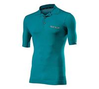 SIX2 Teal-XL, Polo MC Unisex Adulto