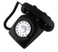 SIXDEFLY Telefono retrò, telefono fisso classico vintage vecchio stile vecchio stile telefono con cavo con funzione di ricomposizione, decorazione per casa e ufficio