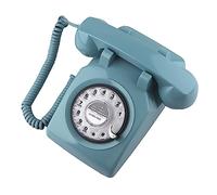 SIXDEFLY Telefono retrò, telefono fisso classico vintage vecchio stile vecchio stile telefono con cavo con funzione di ricomposizione, decorazione per casa e ufficio