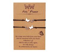 SIXDUTON 2/3 Pezzi Sorelle Bracciale, Migliore Amicizia BFF Bestie Corrispondente Lunga Distanza Bracciali in Acciaio Inossidabile Regali per Donne e Ragazze