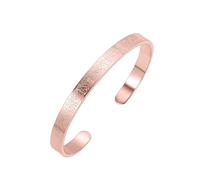 SIXDUTON Bracciale Islamico Ayatul Kursi per Donne, Musulmane Corano Allah Bangles, Bracciale Calligrafico Arabo Islam Eid Ramadan Gioielli Regali per Donne e Uomini (Oro Rosa)