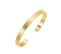 SIXDUTON Bracciale Islamico Ayatul Kursi per Donne, Musulmane Corano Allah Bangles, Bracciale Calligrafico Arabo Islam Eid Ramadan Gioielli Regali per Donne e Uomini (Oro)
