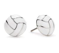 SIXDUTON Orecchini a Cerchio in Argento Sterling 925 Piccolo, Palla Fan Orecchini Gioielli, Orecchini Ipoallergenico Sportivi (Pallavolo)