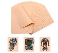 Sixfolo 20 Pezzi Pelle Sintetica Tattoo Blank Pelle Pratica del Tatuaggio Pelle Finta Silicone Tattoo Sopracciglia per Tatuaggi Temporanei,Principianti e Esperti Tatuatori 140mm*190mm*1mm