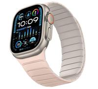Sixmoat Cinturino Reversibile a Doppia Faccia Compatibile con Apple Watch 49mm 46mm 45mm 44mm 42mm, Cinturino Magnetico in Silicone Morbido per iWatch Ultra SE serie 10 9 8 7 6 5 4 3, Grigio stellato