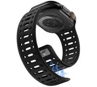 Sixmoat Magnetico Cinturini Compatibile con Apple Watch Cinturino 49/46/45/44/42mm per Uomo Donna, Traspirante Silicone Sportivo Bracciale per iWatch Ultra 3/2/1 Serie 11 10 9 8 7 6 5 4 3 SE, Noir