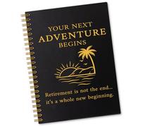 Sixrip Your Next Adventure Begins 160 Pages Lined Spiral Notebook, New Beginnings Journal for Men Women, Moving Away Gifts for Friends, Coworkers Farewell Present, Retirement Gifts for Colleague