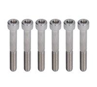 SIXRUN 10 Pezzi M10 Viti a Testa Esagonale in Acciaio Inox, Robuste e