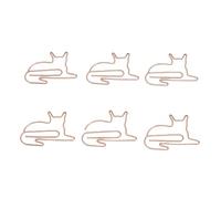 SIXRUN 100 Pezzi Set di Graffette a Forma di Gatto Ferro Puntine Decorative da Lettura con Scatola Trasparente per Ufficio, Scuola