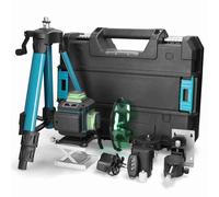 SIXRUN 16 Linee Livella 3° Autolivellante con Verde Alta Precisione Resistente Agli Urti Impermeabile Telecomando per Allineamento di (Spina europea)