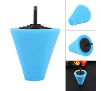 SIXRUN 1PCS Tampone in Schiuma per Lucidatura a Forma di Cono Sfera per Lucidatura in Spugna per per Ruote Automobilistiche Barche Moto con Trapano Elettrico Smerigliatrice