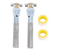 SIXRUN 2 Set 4,5 X 0,5 NPT Asta Dell'anodo dello Scaldabagno in Alluminio e Magnesio, Prolunga la Vita dello Scaldabagno Compatibile con Atwood, Design a Scarico Rapido