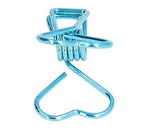 SIXRUN 20 Graffette Stile Elegante Durevoli Indossabili per L'organizzazione Dell'ufficio Clamp/Holder in Ferro per Documenti Biglietti 1,5 X 2,8 Cm (BLUE)