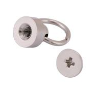 SIXRUN 20 Pezzi Rivetti Monaco Elementi di Fissaggio Viti in Ferro in Ottone per Borse Artigianali in Pelle Fai da Te Cinture con Trattamento Galvanico Anti Inquinamento (SILVER)