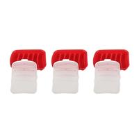 SIXRUN 3 Pezzi Stampo in Silicone per Salsicce per Hot Dog, Stampo per Prosciutto Fai da Te, Integratore Alimentare per Bambini, con Non Tossico, Senza BPA, per Strumenti di Cottura nel (rosso)