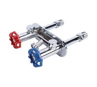 SIXRUN 4 Inch Frostless Rubinetto Esterno Senza Gelo Antigelo per Acqua Calda e Fredda con Valvola di Sfiato a Vuoto per Tubi da 1/2 Pollice NPT Filettatura GHT da 3/4 Pollice