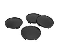 SIXRUN 4 Pezzi Cappucci Centrali per Ruota 63 Mm ABS Resistente con Anello in Ferro Inossidabile per Coprimozzo per Cerchione Auto Finitura Lucida Protettiva a Prova di Impatto