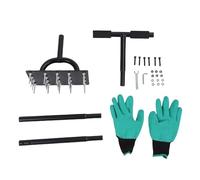 SIXRUN A Aeratore di A Aeratore Manuale Dell'Aeratore del Prato con Aeratore di Grappoli da 20 CS da 2 Pollici A Base di Acciaio per Il Giardino del Giardino Prato Aerazione