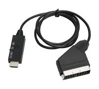 SIXRUN Adattatore Convertitore da SCART a HD Multimedia Interface 1080p 60Hz Cavo Adattatore da SCART a per Dispositivi VHS VCR DVD Recorder