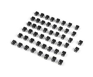 SIXRUN Adattatore Jack di Alimentazione CC 50 Pezzi, Perni in Rame, Connettore Breadboard 5,5 Mm X 2,1 Mm per Diecimila Duemilanvoe 328 Mega 1280 2560