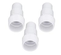 SIXRUN Adattatore per Tubo Combinato da 3 Pezzi in Plastica G1 1 2 Connettore Filettato Maschio da 9,3 Cm di Ricambio per Filtro Pompa Piscina Skimmer Collegamento Tubo Spa per Piscina Fuori Terra