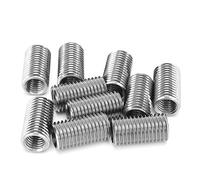 SIXRUN Adattatori Filettati Dado di Riduzione del Manicotto 10 Pezzi Dado di Riparazione in Acciaio Inossidabile M12 a per Ripristino della Filettatura Elettronica per l'aviazione Automobilistica