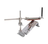 SIXRUN Affilacoltelli Professionale in Acciaio Inossidabile con 4 Pietre per Affilare Coltelli da da Chef, Design Sicuro, per Coltelli da/Caccia/Sushi - Alluminio e Acciaio Inossidabile