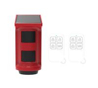 SIXRUN Allarme Solare a Infrarossi da Esterno con Rilevatore di Movimento Pet-friendly Regolabile 120 Decibel Forte per Fienile Impermeabile IP53