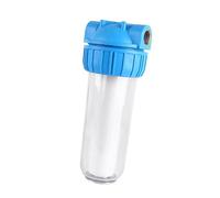 SIXRUN Alloggiamento Filtro Acqua, Contenitore Prefiltro Trasparente 10 | Materiale Riciclabile AS+PET, Rimuove i Sedimenti, Trasparente, Prolunga la Vita