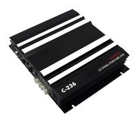 SIXRUN Amplificatore Stereo per Auto Amplificatore Audio per Auto per a 2 3800W Ad Alta Collegabile con Controllo dei Bassi Interruttore di Fase Protezione da