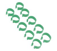 SIXRUN Anello per Zampe di Pollame Accessorio Durevole per L'identificazione della Razza per Pollo Anatra Oca 100 Pezzi per Proprietari di Allevamenti di Pollame (Green #13)