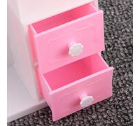 SIXRUN Armadio Guardaroba per Bambole Casa da Gioco Giocattoli per Ragazze, Mini Mobili per Bambole Cartoni Animati Resistenti All'Usura per la Coordinazione Occhio-Mano, Ottimo Regalo per il