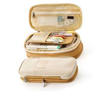 SIXRUN Astuccio per Matite in Tela Macaron Abbinato a Colori di Grande capacità con Squisita Cerniera Tridimensionale per Studenti, Scrittori e Artisti Nella Scuola Primaria e Secondaria, università